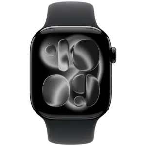 Apple Watch Series 11 42mm Zwart (Zwarte Rubberen Band M/L)
