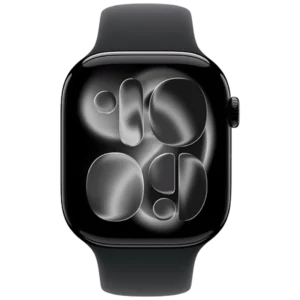 Apple Watch Series 11 42mm Zwart (Zwarte Rubberen Band S/M)