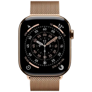 Apple Watch Series 11 46mm 5G Goud Titanium (Gouden Milanese Band M/L)