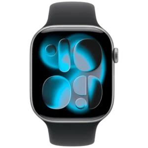 Apple Watch Series 11 46mm Grijs (Zwarte Rubberen Band M/L)