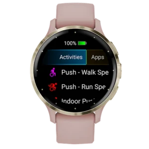 Garmin Venu 3S Goud (Roze Siliconenband)