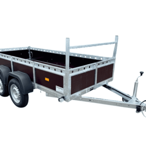 Aanhangwagen dubbelas 300x132cm 750kg ongeremd