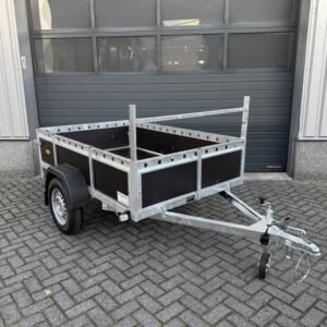 Aanhangwagen enkelas 200x132cm 750kg ongeremd