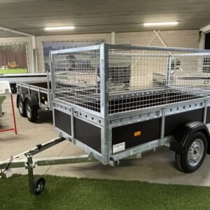 Aanhangwagen enkelas 257x132cm VDM incl. loofrekken 750kg ongeremd