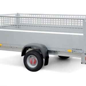 Aanhangwagen enkelas kantelbaar 750kg 251x128cm incl. loofrekken ongeremd