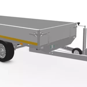 Eduard Plateauwagen 306x153cm 2000kg geremd