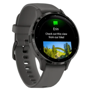 Garmin Venu 3S Zwart (Grijze Siliconenband)