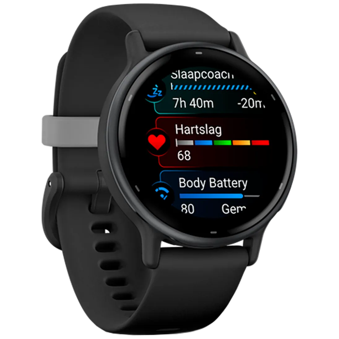 Garmin Vivoactive 5 Zwart (Zwarte Siliconenband)