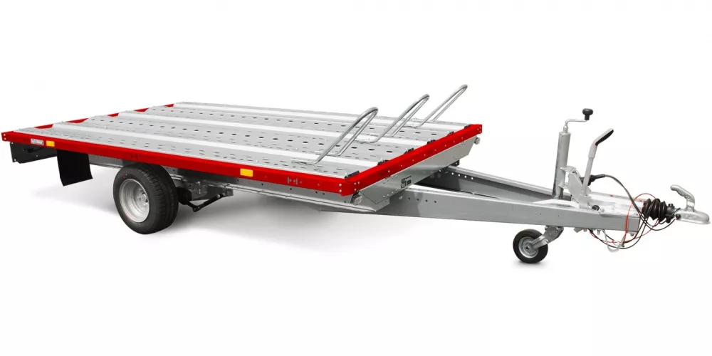 Motortrailer 301x183cm Stema 1500kg geremd Rood
