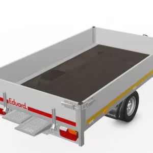 Eduard Plateauwagen 256x150cm 750kg ongeremd rijplaten