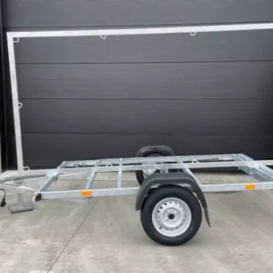 Reclamewagen enkelas 260x150cm 750kg ongeremd