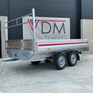 VDM Kipper dubbelas 300x150cm 750kg ongeremd