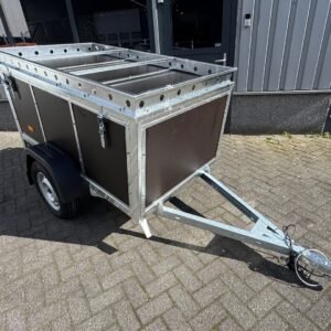 VDM bagagewagen met betonplex 1200L inhoud 750kg 200x100x60cm