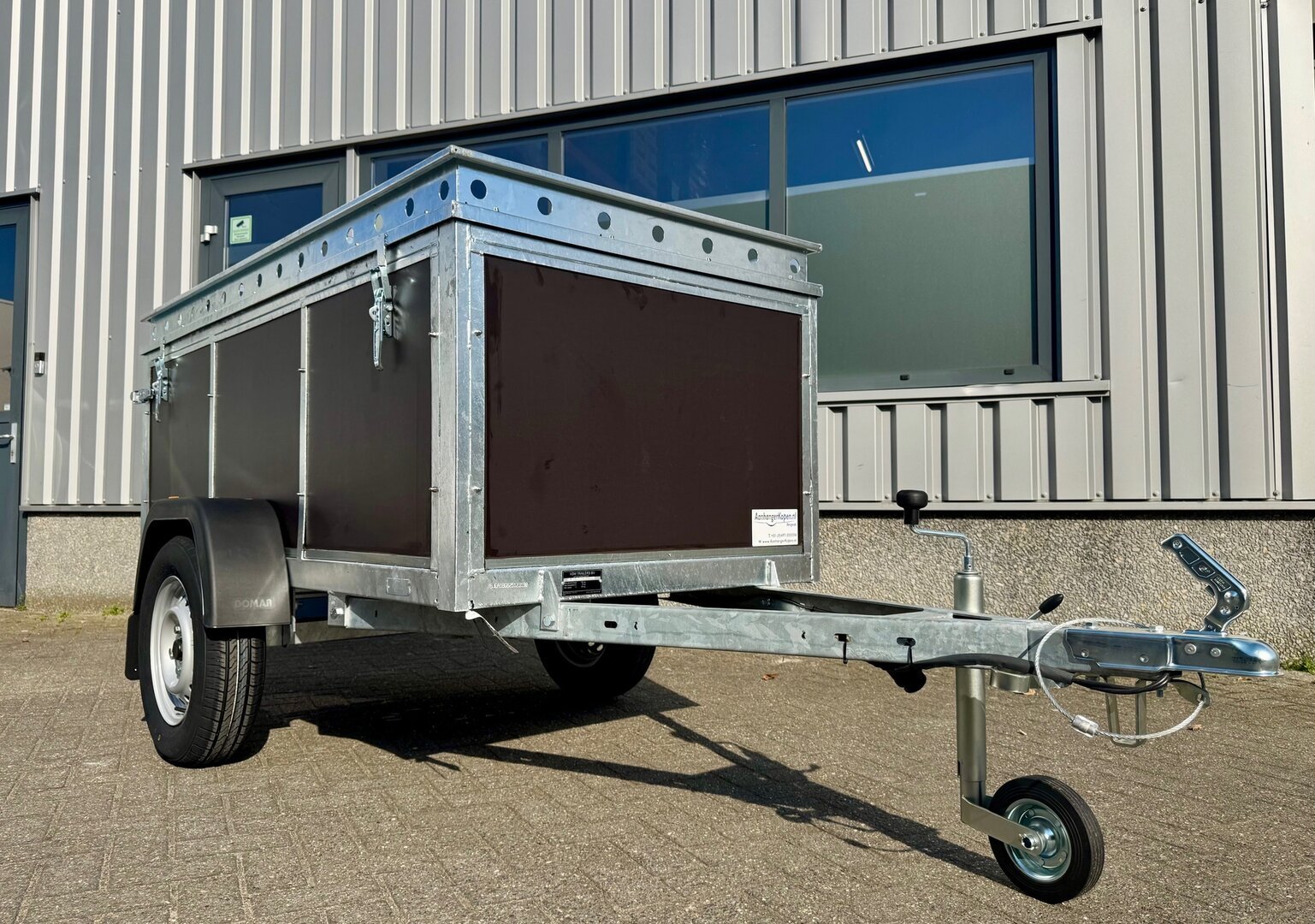 VDM bagagewagen met betonplex 900L inhoud 750kg 150x100x60cm
