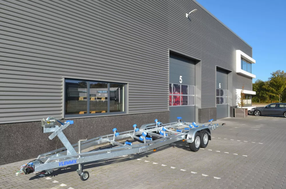 Vlemmix boottrailer 780x221cm 3500kg dubbelas – Image 2