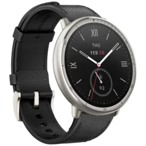 Amazfit Active 2 Round Zwart (Zwarte Siliconenband)