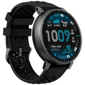 Amazfit Active Max Zwart (Zwarte Siliconenband)