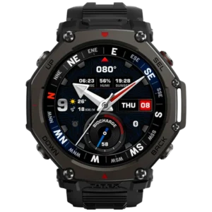 Amazfit T Rex 3 Pro 48mm Zwart (Zwarte Siliconenband)
