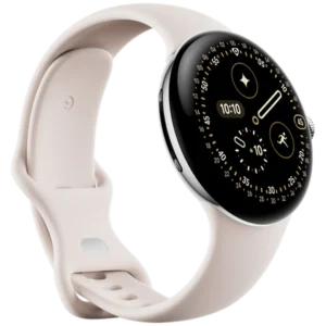 Google Pixel Watch 4 45mm Zilver (Beige Band)