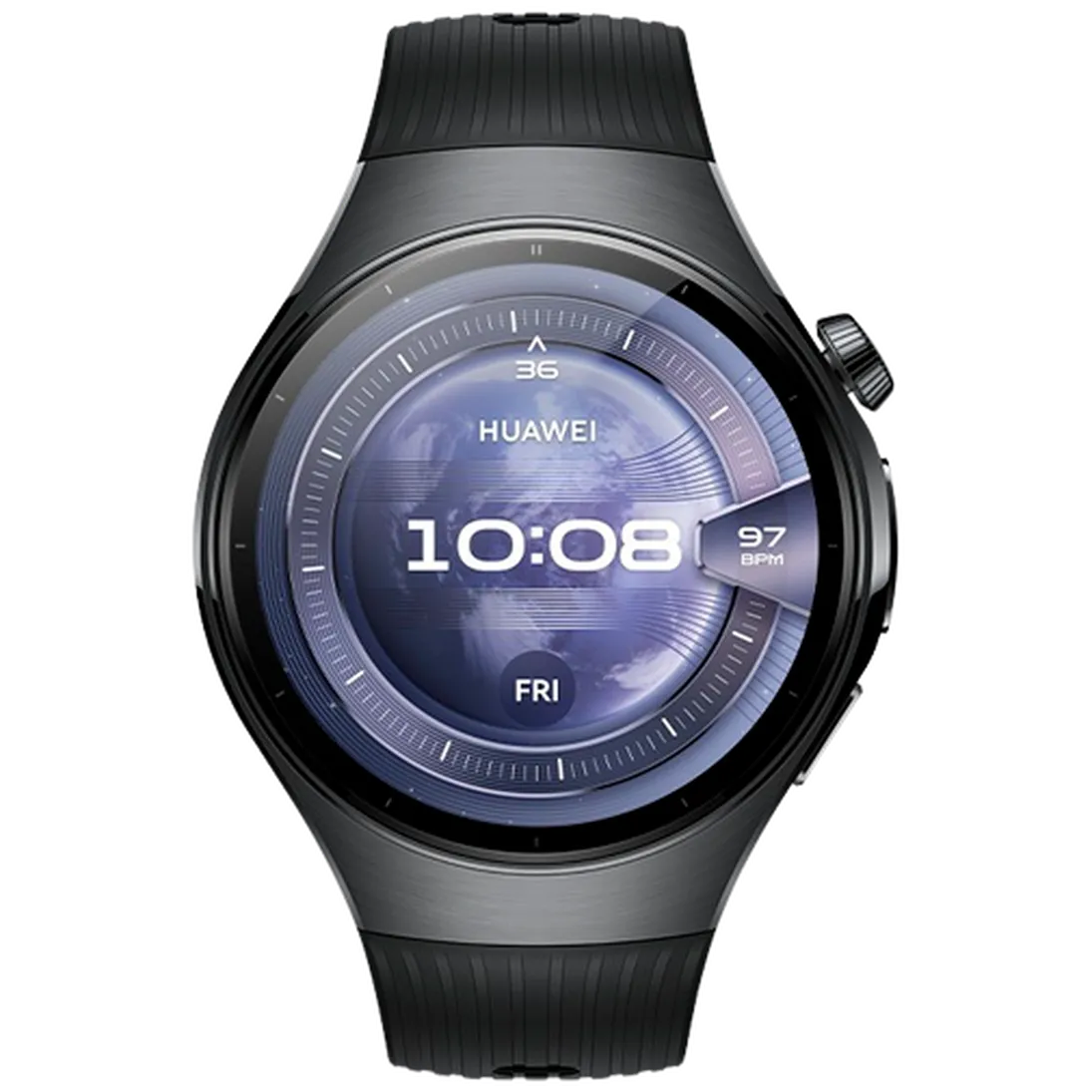 Huawei Watch 5 46mm Zwart (Zwarte Rubberen Band) – Image 6