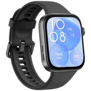 Huawei Watch Fit 3 Zwart (Zwarte Siliconenband)
