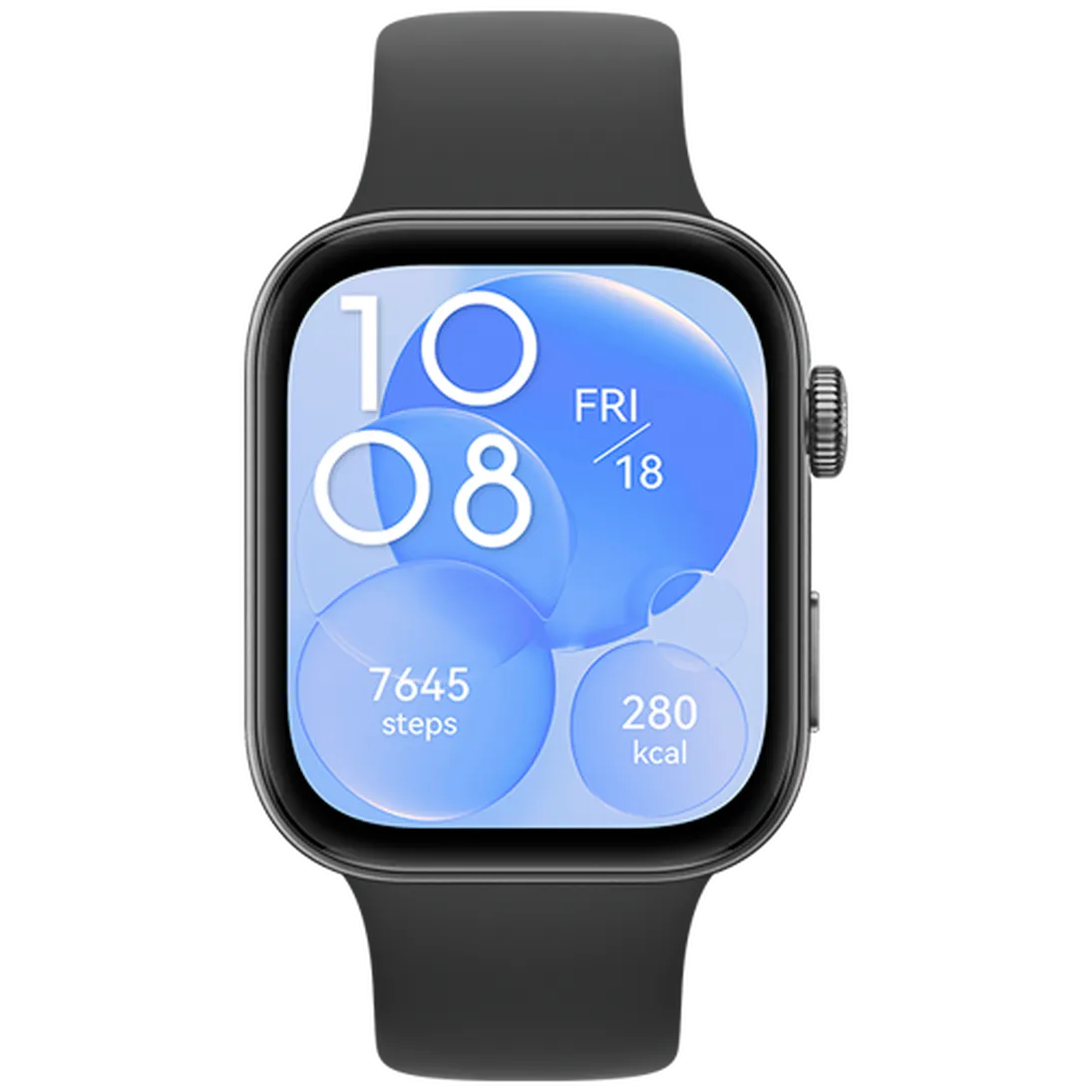 Huawei Watch Fit 3 Zwart (Zwarte Siliconenband) – Image 6