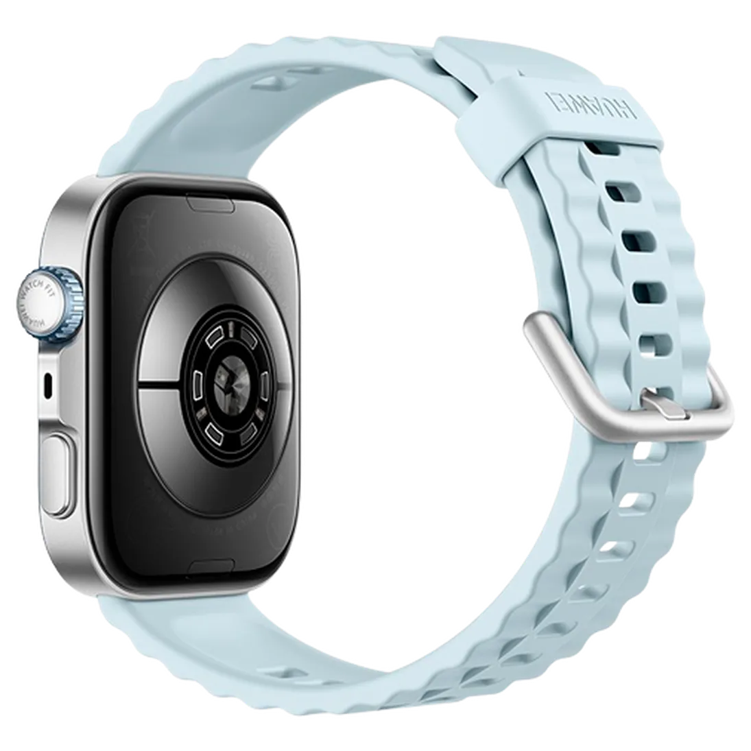 Huawei Watch Fit 4 Pro Zilver (Blauwe Rubberen Band) – Image 4