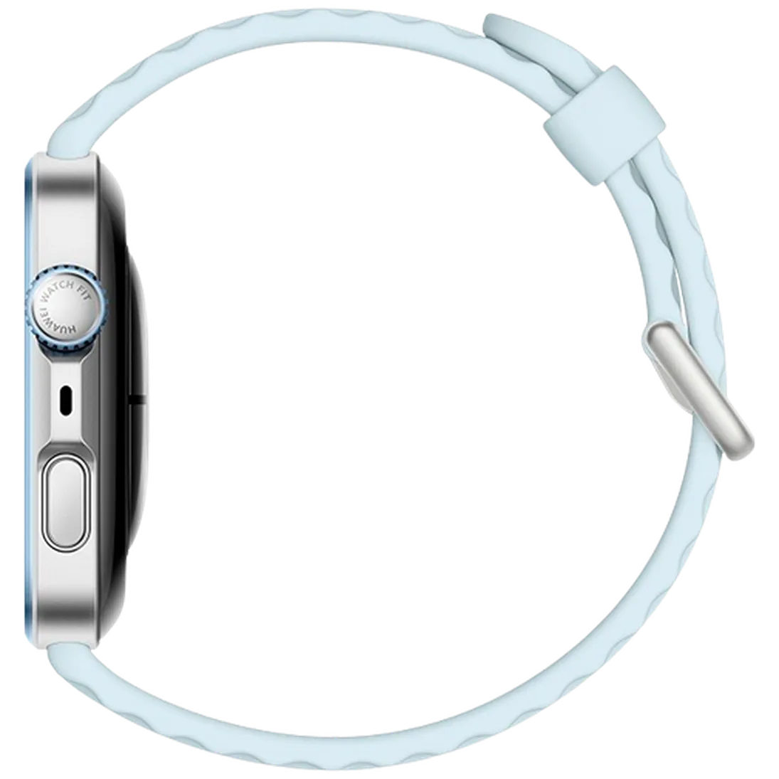 Huawei Watch Fit 4 Pro Zilver (Blauwe Rubberen Band) – Image 3