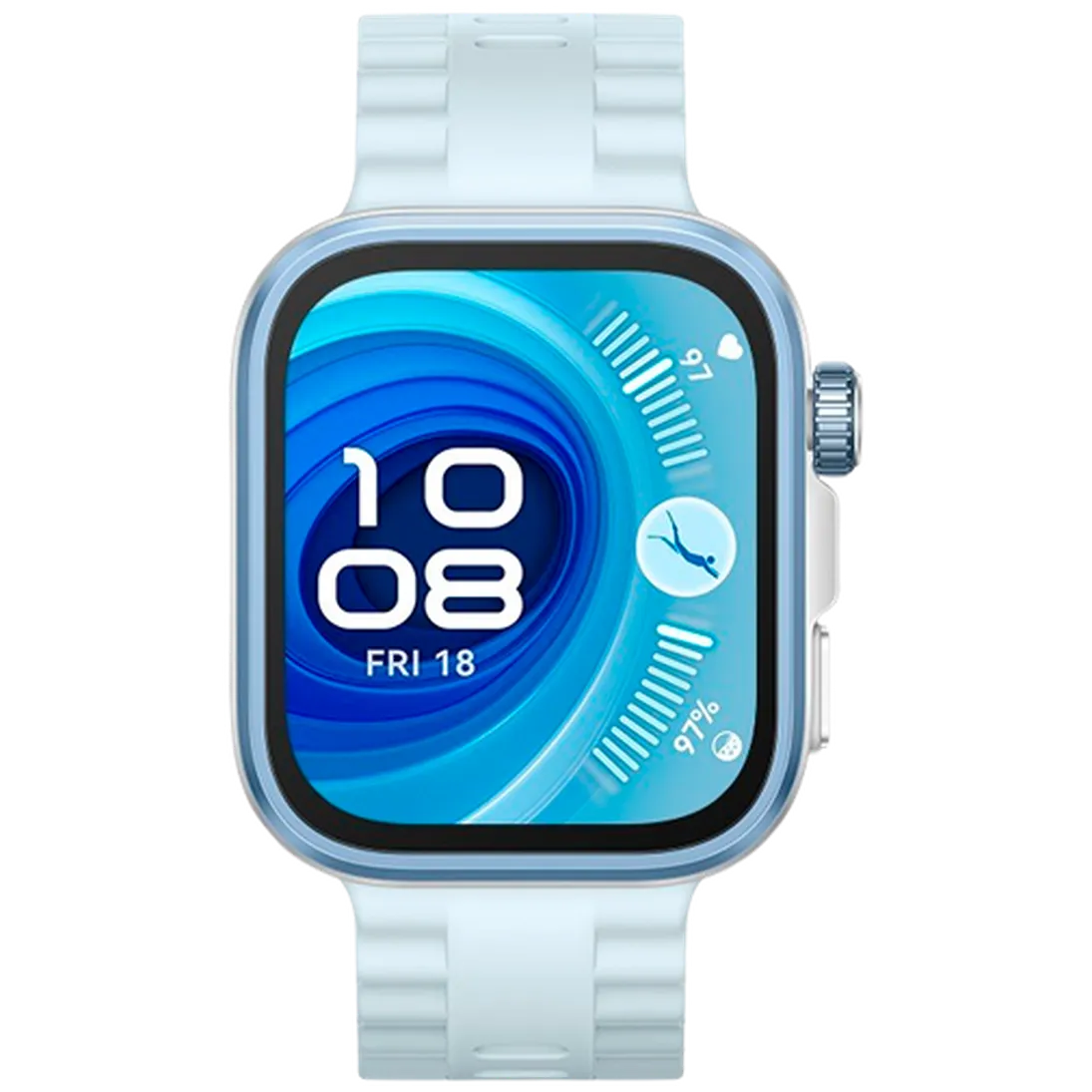 Huawei Watch Fit 4 Pro Zilver (Blauwe Rubberen Band) – Image 6