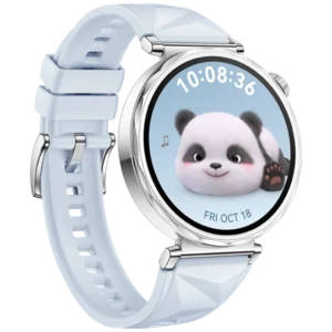 Huawei Watch GT 5 41mm Zilver (Blauwe Rubberen Band)
