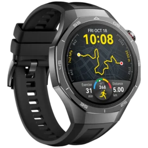 Huawei Watch GT 5 Pro 46mm Zwart (Zwarte Rubberen Band)
