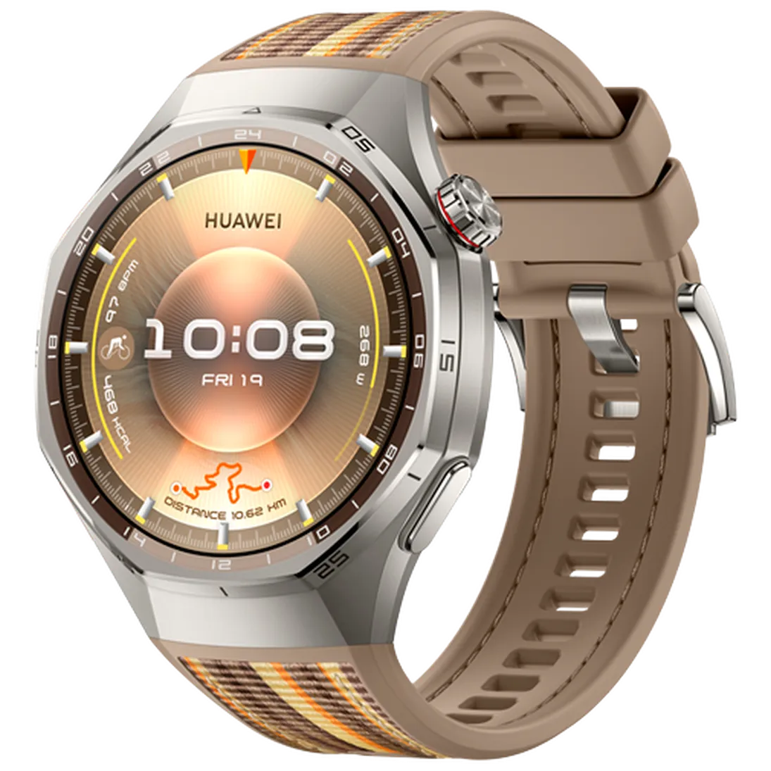 Huawei Watch GT 6 Pro 46mm Zilver (Bruine Band) – Image 5