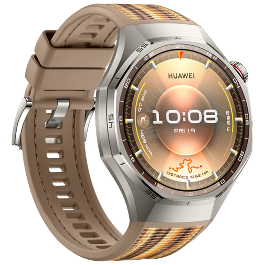 Huawei Watch GT 6 Pro 46mm Zilver (Bruine Band)