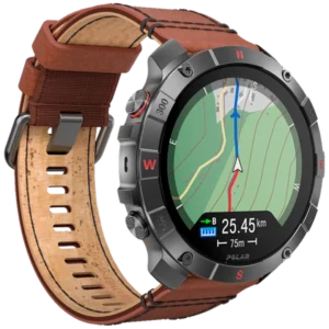Polar Grit X2 Pro Titan Zwart M/L (Bruine Leren Band)