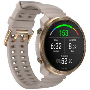 Polar Vantage M3 Goud (Beige Siliconenband)
