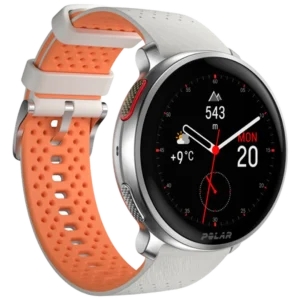 Polar Vantage V3 Zilver (Witte Siliconenband)