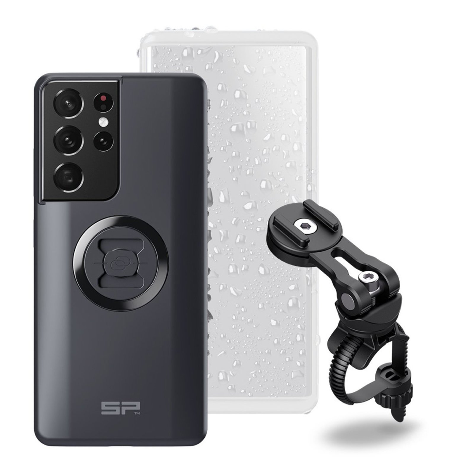 SP Connect Smartphone Bike Bundle II Stuurhouderset Samsung S21 Ultra Zwart