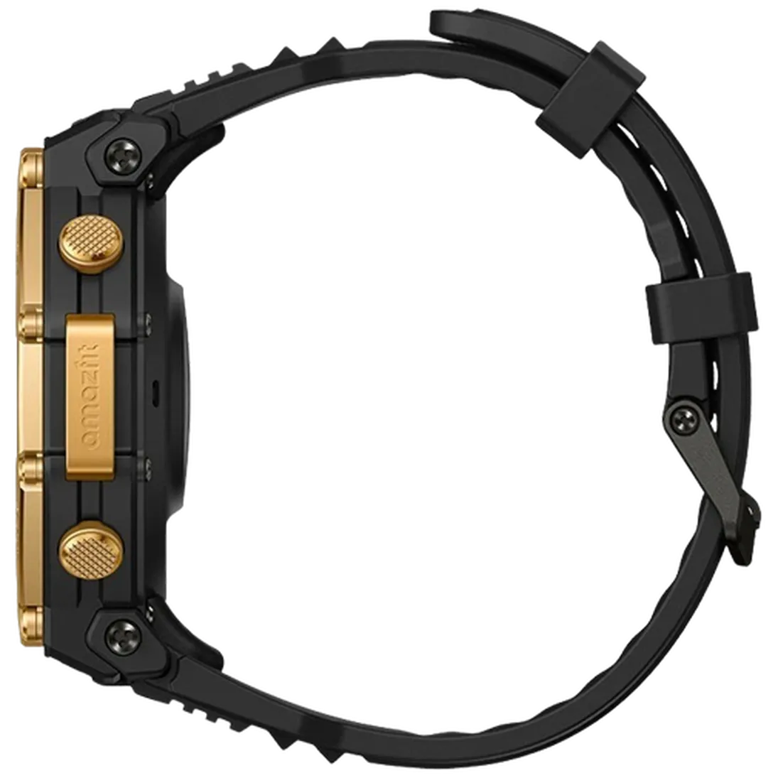 Amazfit T-Rex 3 Pro 48mm Goud (Zwarte Siliconenband) – Image 2