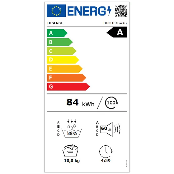 Drogers Hisense DH5I104BWAB Wit – Image 2